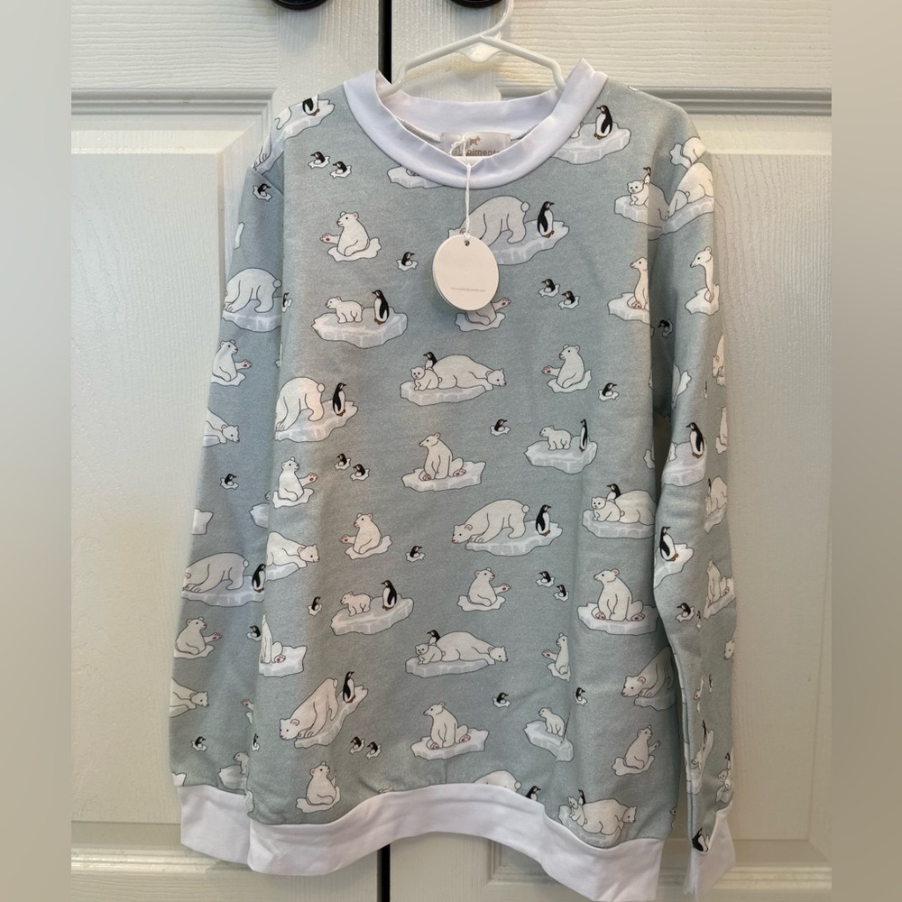 NWT Sal & Pimenta Girls Polar Bear Sweatshirt size 12